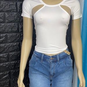 our white shirt with blue jeans